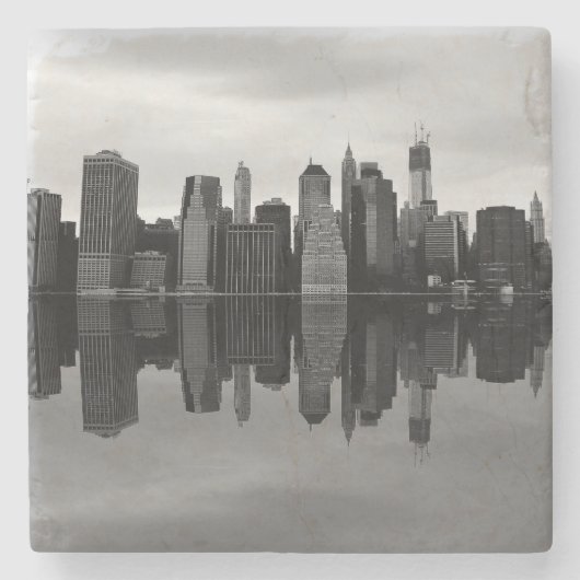 Foto der New York Cityskyline-Landschaft Steinuntersetzer (Vorderseite)