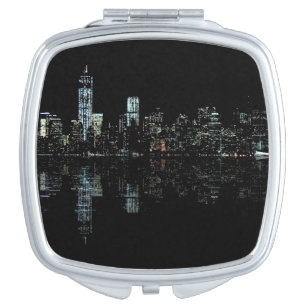 Foto der New York Cityskyline-Landschaft Taschenspiegel