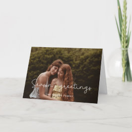 Foto der niedlichen Jahreszeit Feiertagskarte