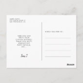 Foto der niedlichen Skriptabschlusspartei Postkarte (Rückseite)