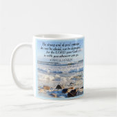 Foto der Ocean Courage Bible Verse Name Blau Kaffeetasse (Links)