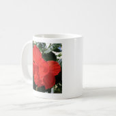 Foto der Orange Double Hibiskus Blume Bible Verse Kaffeetasse (Vorderseite Links)