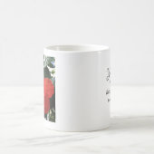 Foto der Orange Double Hibiskus Blume Bible Verse Kaffeetasse (Mittel)