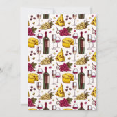 Foto der Partnerin für Wein und Käse Einladung (Rückseite)