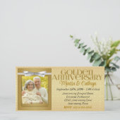 Foto der Party Einladung zum 50. Jubiläum (Stehend Vorderseite)