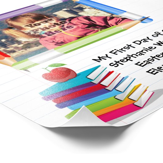 Foto der personalisierten Kinderschule (Ecke)