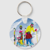 Foto der personalisierten Sky Blue Text-Reihe Schlüsselanhänger (Rückseite)