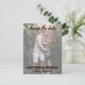 Foto der Personalisierten Verlobung Ankündigungspostkarte (Stehend Vorderseite)