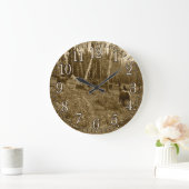 Foto der Pferdeherde auf einer BC Ranch Große Wanduhr (Zuhause)