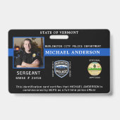 Foto der Polizeiabteilung Beruflicher Referent ID Ausweis (Vorderseite)