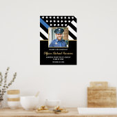 Foto der Polizeiakademie "Flag Party" Willkommen Poster (Küche)