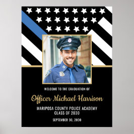 Foto der Polizeiakademie "Flag Party" Willkommen Poster