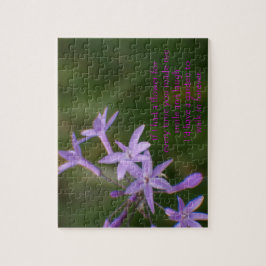 Foto der Purple-Dainty-Blumen als Puzzle