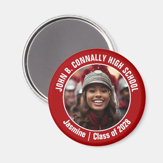 Foto der Red Marching Band Magnet (Vorderseite/Rückseite)