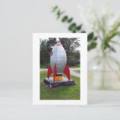 Foto der Retro-Rakete Postkarte (Stehend Vorderseite)