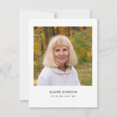 Foto der Robin-Vogelbeerdigung Danke (Rückseite)