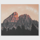 FOTO DER ROCKFORMATION MIT GERINGEM WINKEL GESCHENKPAPIER (Flach)