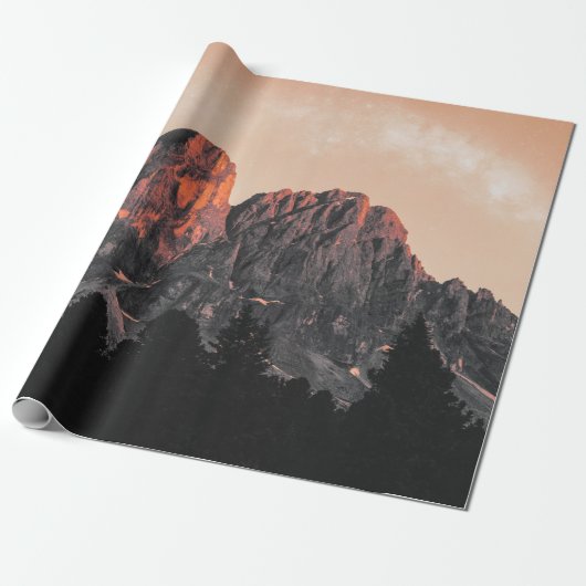 FOTO DER ROCKFORMATION MIT GERINGEM WINKEL GESCHENKPAPIER (Ungerollt)