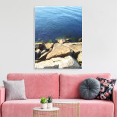 Foto der Rocky Cliff Leinwanddruck (Insitu (Wohnzimmer))