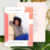 Foto der rosa Aquarellabteilung Einladung