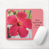 Foto der rosa Blume Lied der Solomon Bibelverse Mousepad (Mit Mouse)