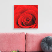 Foto der Rote Rose Hintergrund Leinwanddruck (Insitu (Wohnzimmer))