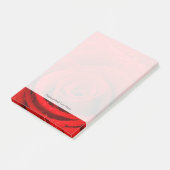 Foto der Rote Rose Hintergrund Post-it Klebezettel (angewinkelt)
