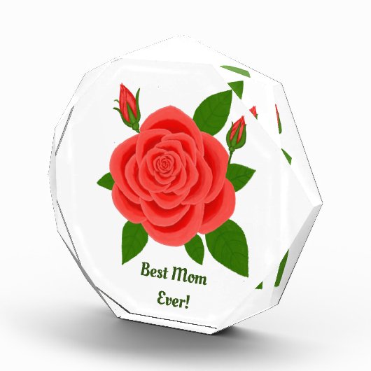 Foto der rote Rose zum Muttertag (Rechts)