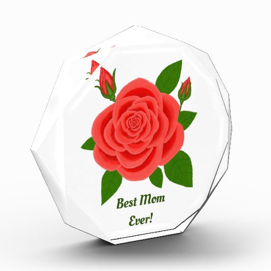 Foto der rote Rose zum Muttertag (Links)