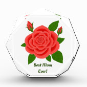 Foto der rote Rose zum Muttertag (Vorderseite)