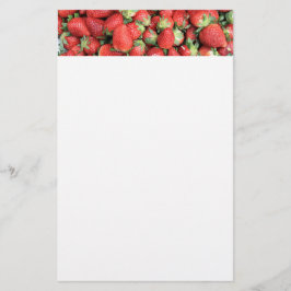 Foto der Roten Juicy Erdbeeren Briefpapier