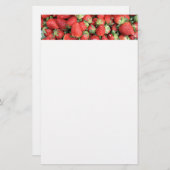 Foto der Roten Juicy Erdbeeren Briefpapier (Vorne/Hinten)