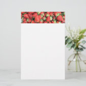 Foto der Roten Juicy Erdbeeren Briefpapier (Stehend Vorderseite)