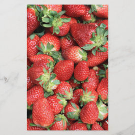 Foto der Roten Juicy Erdbeeren Briefpapier