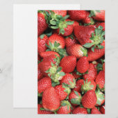 Foto der Roten Juicy Erdbeeren Briefpapier (Vorne/Hinten)