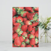 Foto der Roten Juicy Erdbeeren Briefpapier (Stehend Vorderseite)