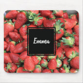 Foto der Roten Juicy Erdbeeren Mousepad (Vorne)