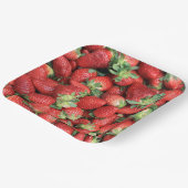 Foto der Roten Juicy Erdbeeren Pappteller (Gewinkelt)