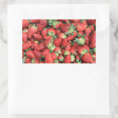 Foto der Roten Juicy Erdbeeren Rechteckiger Aufkleber (Tasche)