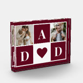 Foto der roten Moderne - Zweifamilienblock (Links)