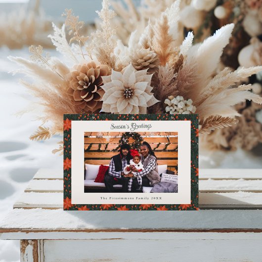 Foto der Roten Poinsettia Weihnachten