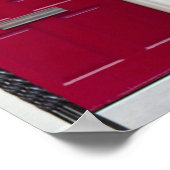 Foto der roten Tür Poster (Ecke)