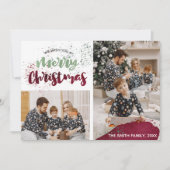 Foto der Rotgrünen Wasserfarbe Frohe Weihnachten (Vorderseite)