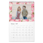 Foto der saisonalen Blumenmuster Kalender (Feb 2027)