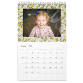 Foto der saisonalen Blumenmuster Kalender (Mär 2026)