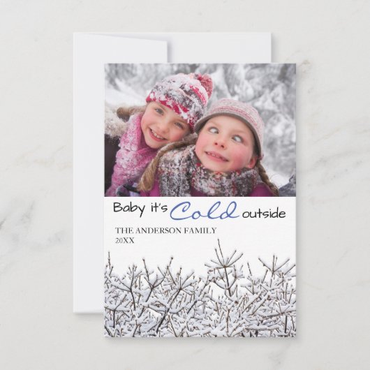 Foto der Schneebründe - Weihnachtskarte 3x5 Einladung (Vorderseite)