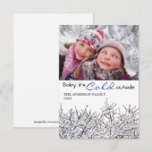 Foto der Schneebründe - Weihnachtskarte 3x5 Einladung (Vorne/Hinten)