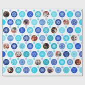 Foto der Schneeflocken Geschenkpapier (Flach)