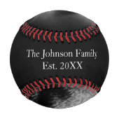 Foto der Schwarzen und Weißen Baseball (Rückseite)