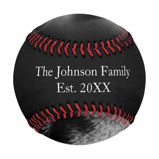 Foto der Schwarzen und Weißen Baseball (Rückseite)